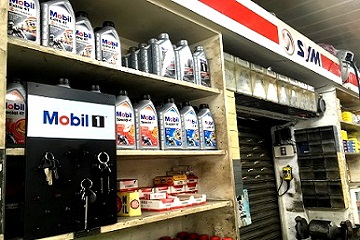 Mobil 機車店促銷活動